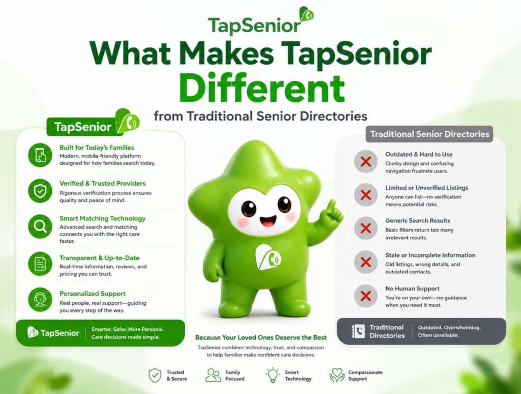 What Makes TapSenior Different from Traditional Senior Directories