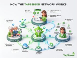 How the TapSenior Network Works