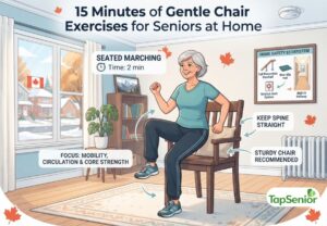 15 Minutes Gentle Chair Exercises for Seniors | No Equipment