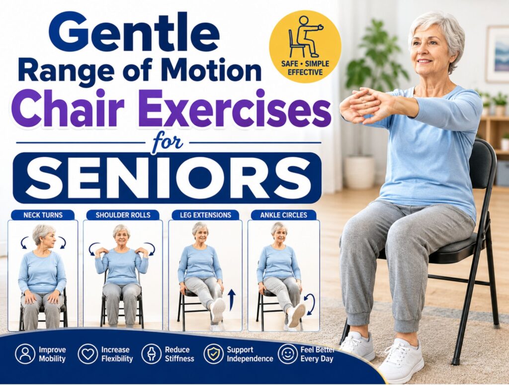 Gentle Range of Motion Chair Exercises for SENIORS