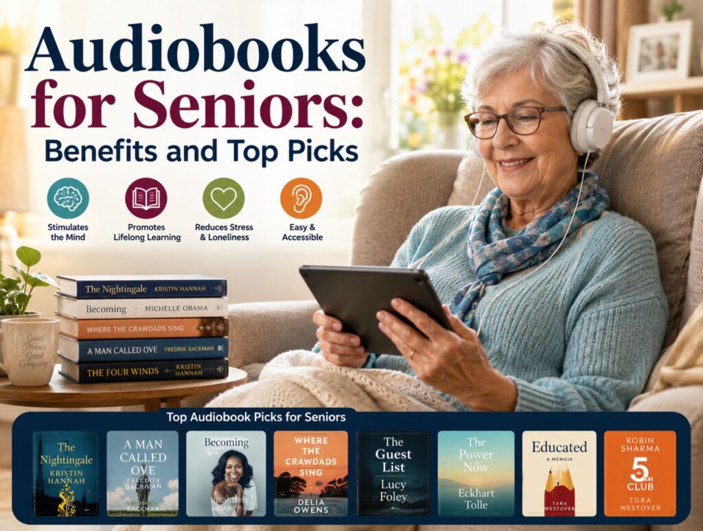Audiobooks for Seniors: Benefits and Top Picks