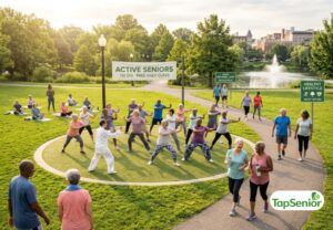 Healthy aging through exercise and balanced lifestyle for seniors