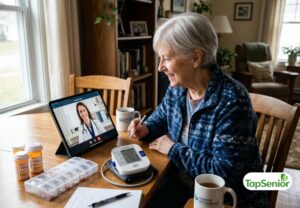 Telehealth consultation and digital health resources for seniors