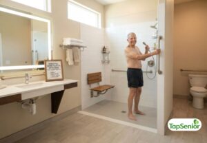 Home safety modifications helping seniors age in place comfortably.