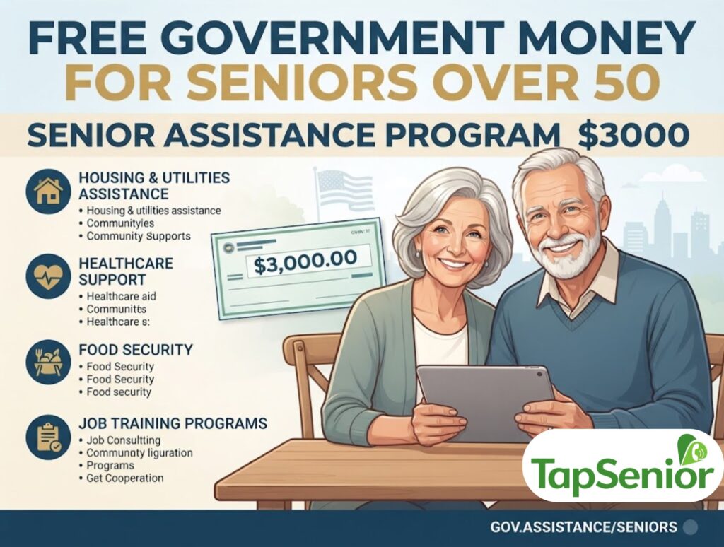 Free government money for seniors over 50 | Senior Assistance Program $3000