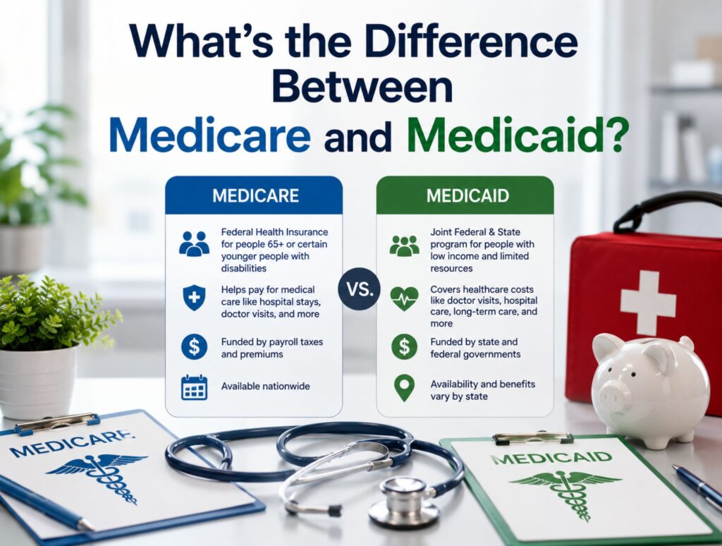 What's the Difference Between Medicare and Medicaid?