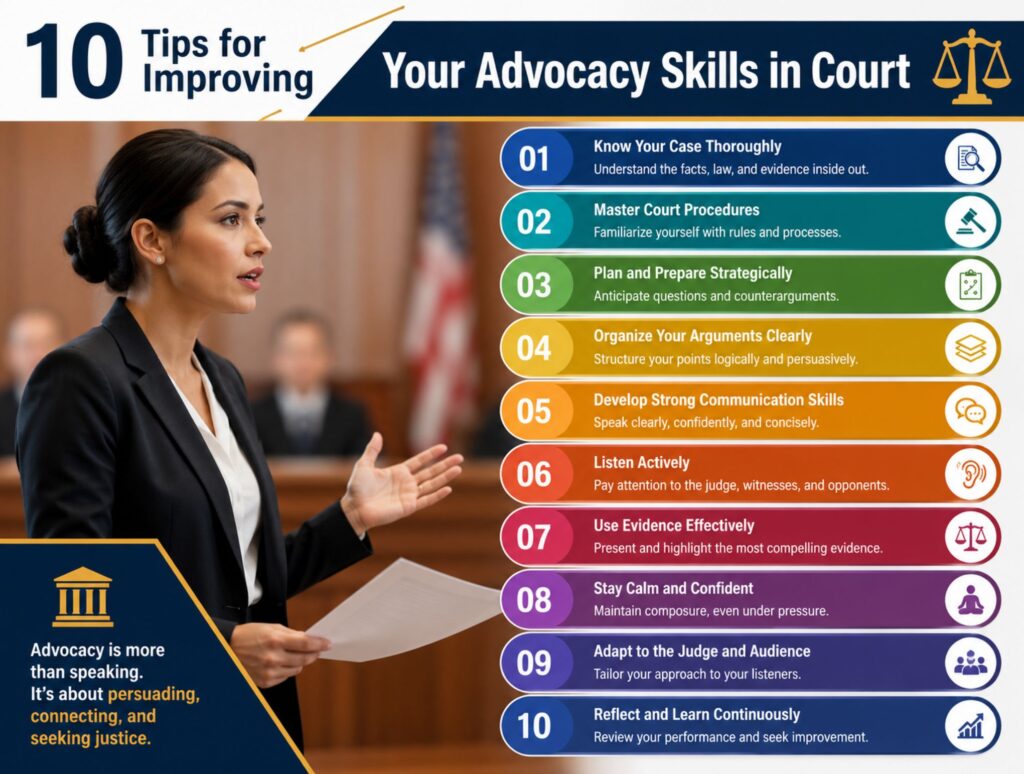 10 Tips for Improving Your Advocacy Skills in Court