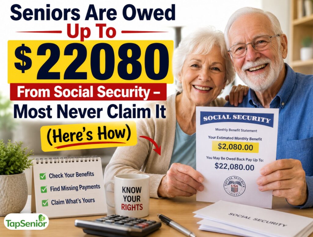 Seniors Are Owed Up To $22080 From Social Security – Most Never Claim It (Here's How)