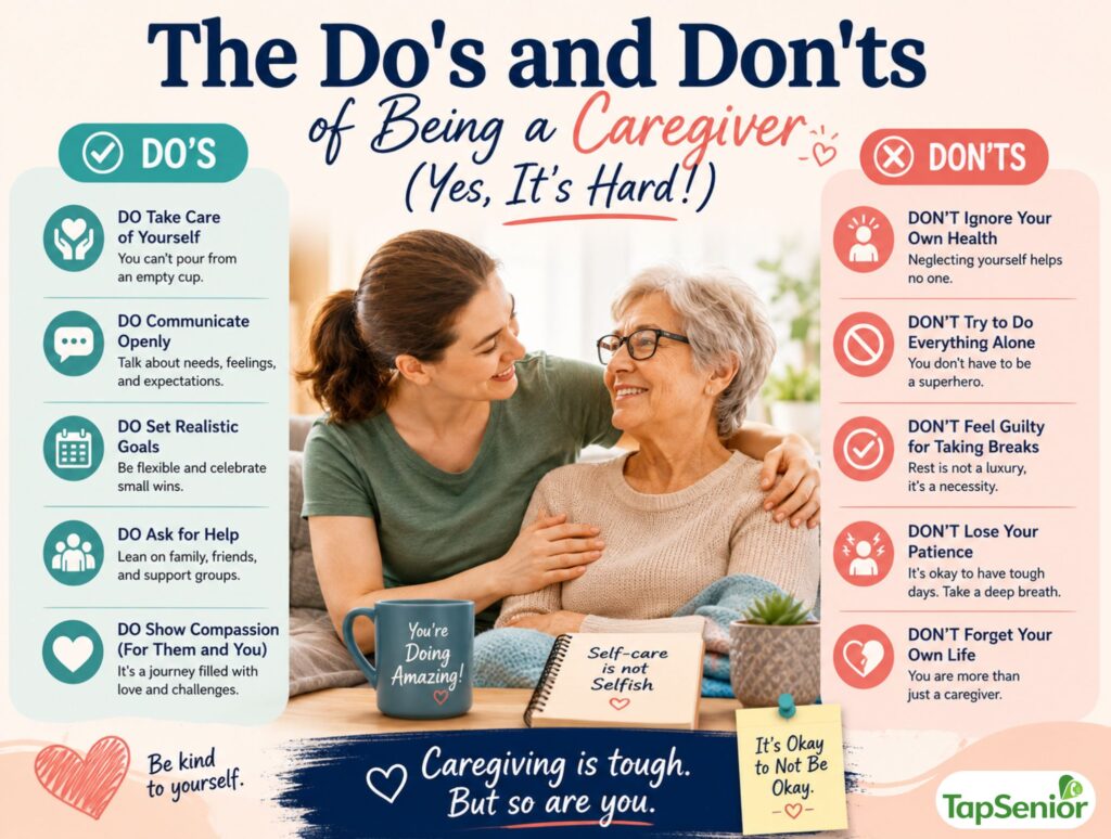 The Do's and Don'ts of Being a Caregiver (Yes- It's Hard!)